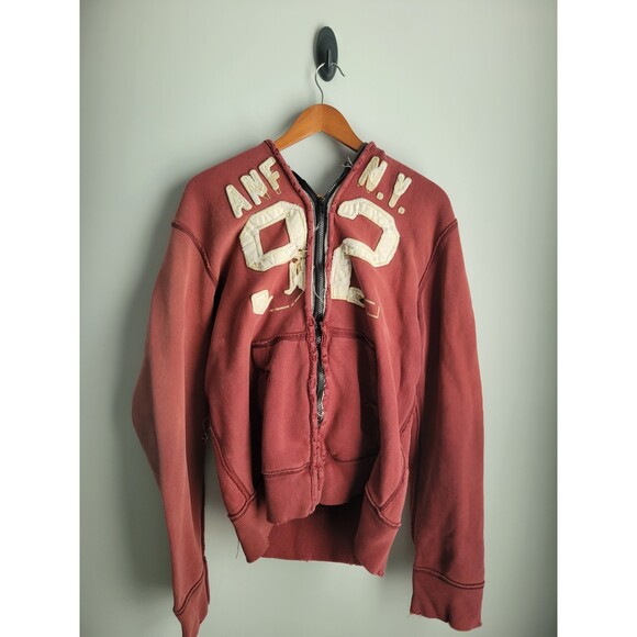 Abercrombie & Fitch Other - Vintage Abercrombie & Fitch Mens L Distressed Hoodie Red 92